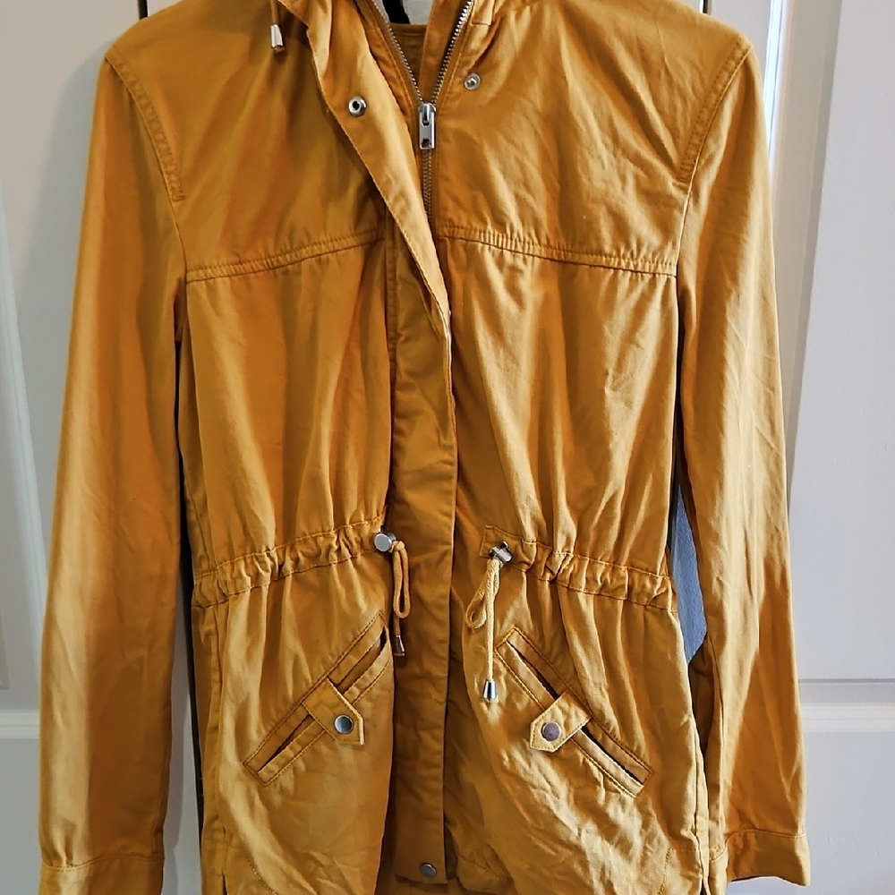 NWT H&M Mustard Yellow Utility Jacket Small